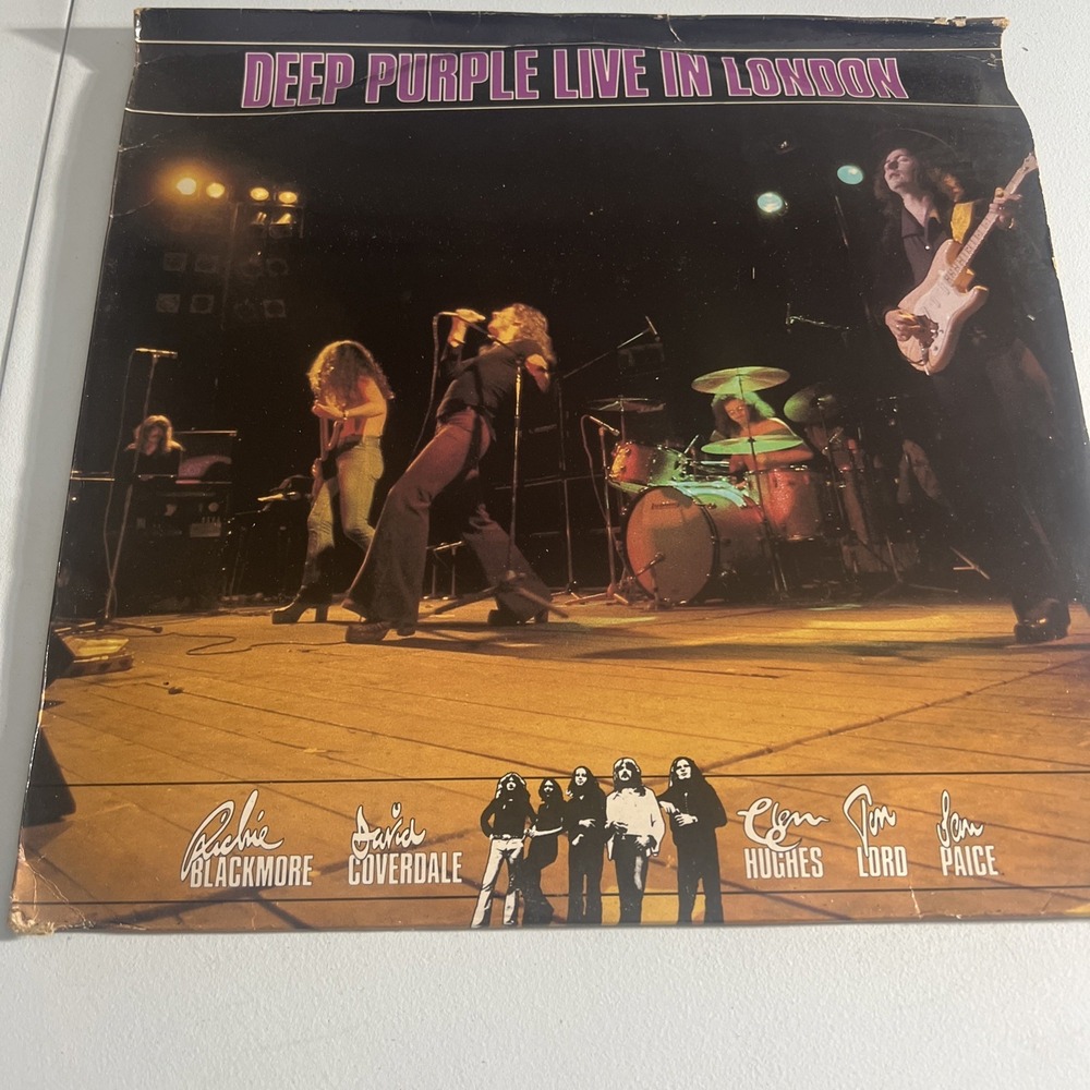 Deep Purple Live In London,vinyl,1982,EMI,P501, LP